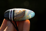 325 ct Exceptional Opal Pendant from Opal Butte, Morrow County, Oregon with Contra Luz rainbow