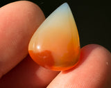 14 ct Fire Opal Cab from Opal Butte, Morrow County, Oregon opal cabochon
