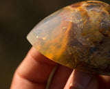 481 ct Landscape Opal from Opal Butte, Morrow County, Oregon with jasper inclusions
