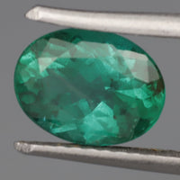 IG* Ethiopian Emerald Vivid Green 8x6 GIA cert option