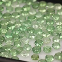 IG* 3mm 5 carats Mint Green Tsavorite Garnet Melee Rounds
