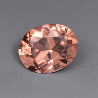 IG* 9x7mm Calibrated Rosé Colored Loose Faceted Tourmaline from the Congo