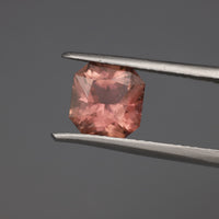 IG* Square faceted Red Tourmaline 7mm