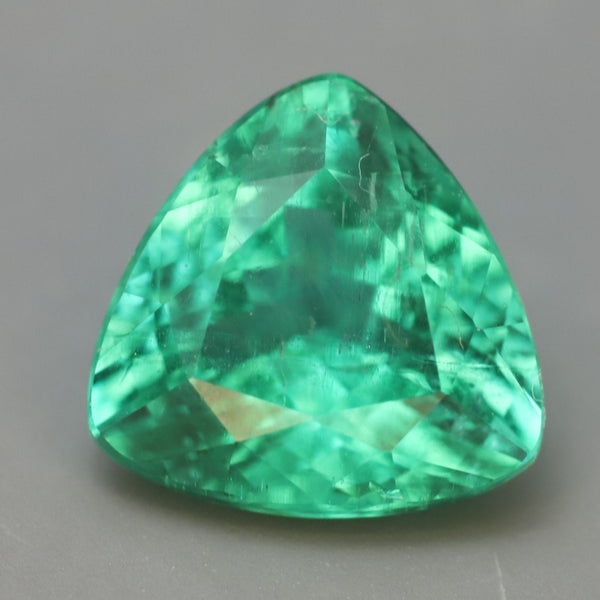 IG*Ethiopian Emerald Trillion Facet GIA Cert Option 6mm