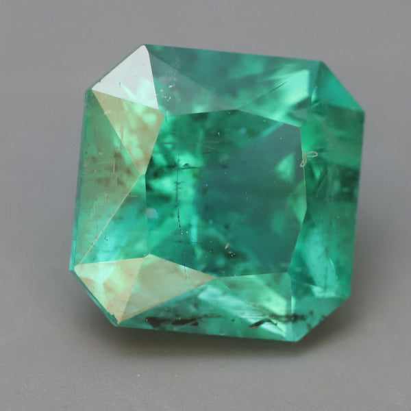 IG* Loose Faceted Emerald Square Cut 6.5mm 1.19ct GIA cert option