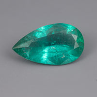 IG* 2.88ct Natural Zambian Emerald 8x14 Pear
