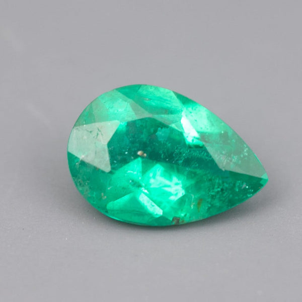 IG* Natural Zambian Emerald Round 5x7 Pear