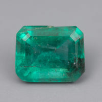 IG* 1.59 ct  Natural Zambian Emerald 8x6 GIA Cert Option