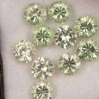 IG* 6mm Mint Garnet Round Diamond Cut