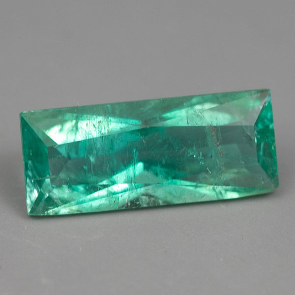 IG* 1.68ct Baguette Cut Natural Zambian Emerald