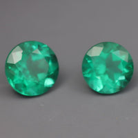 IG* No Oil Natural Zambian Emerald Pair 5mm Round