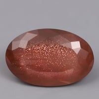 IG* 7.53ct Red Oregon Sunstone Faceted 17x11 Oval