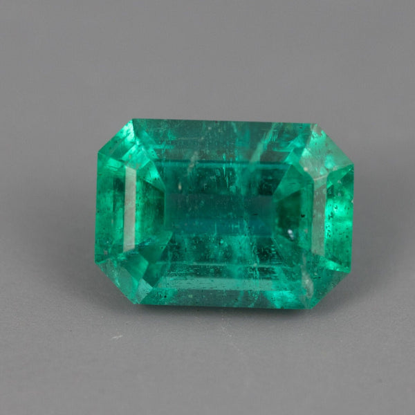 IG* 1.09 ct  Natural Zambian Emerald 5x7 GIA Cert Option