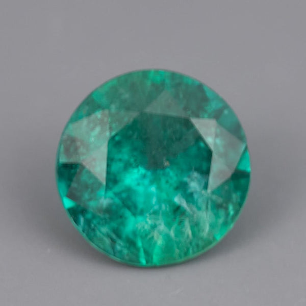 IG* 7mm Natural Zambian Emerald Round