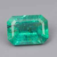 IG* 1.46 ct  Natural Zambian Emerald 6x8.5 GIA Cert Option