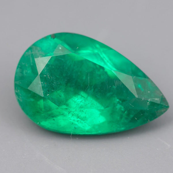 IG* 1.42ct  Natural Emerald Loose Facet 10x6 GIA Cert Option