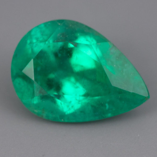 IG* 1.35ct  Natural Emerald Loose Facet Pear